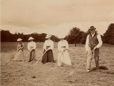 Hay Making at Plas Farm circa. 1900