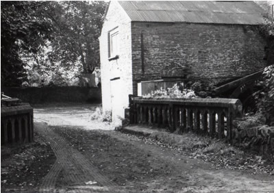 Bwthyn Y Saer with water-wheel 1958 by By Tony Bowen