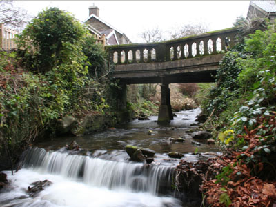 Bridge over the River Clydach at Plas Farm